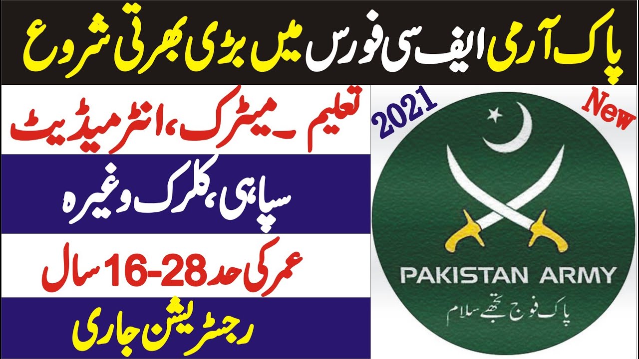 FC Jobs 2021 | Pak Army FC Jobs 2021 | Frontier Corps Jobs 2021 Apply Online
