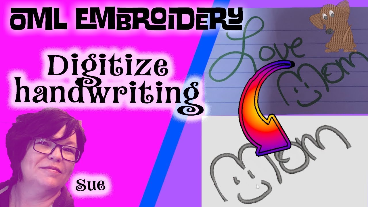OML: How to digitize handwriting for machine embroidery (PART 1)