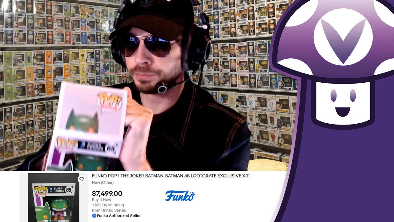 V-dub unknowingly ruins a $7500 Funko Pop