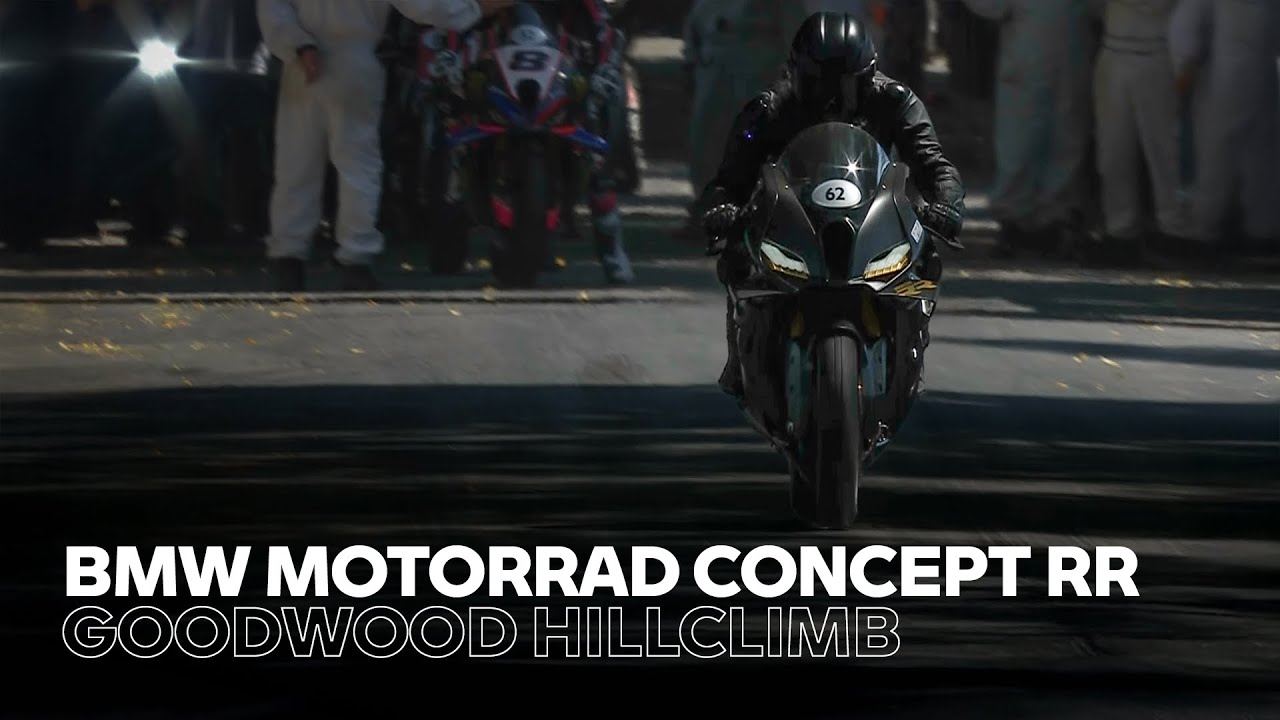 BMW Motorrad Concept RR Debuts in Motion at Goodwood 2025