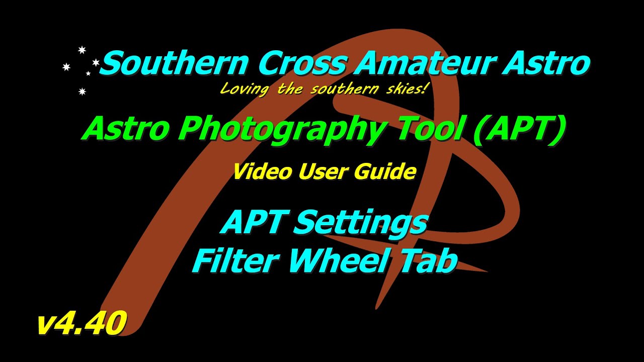 APT User Guide - APT Settings - Filter Wheel
