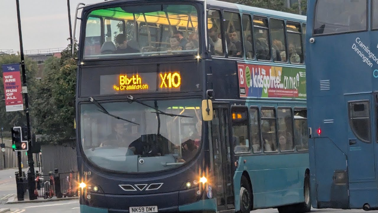 Arriva Northumbria 7613 NK59DMY Wright VDL Gemini 2 DB300 X11 Newcastle Haymarket bus station 