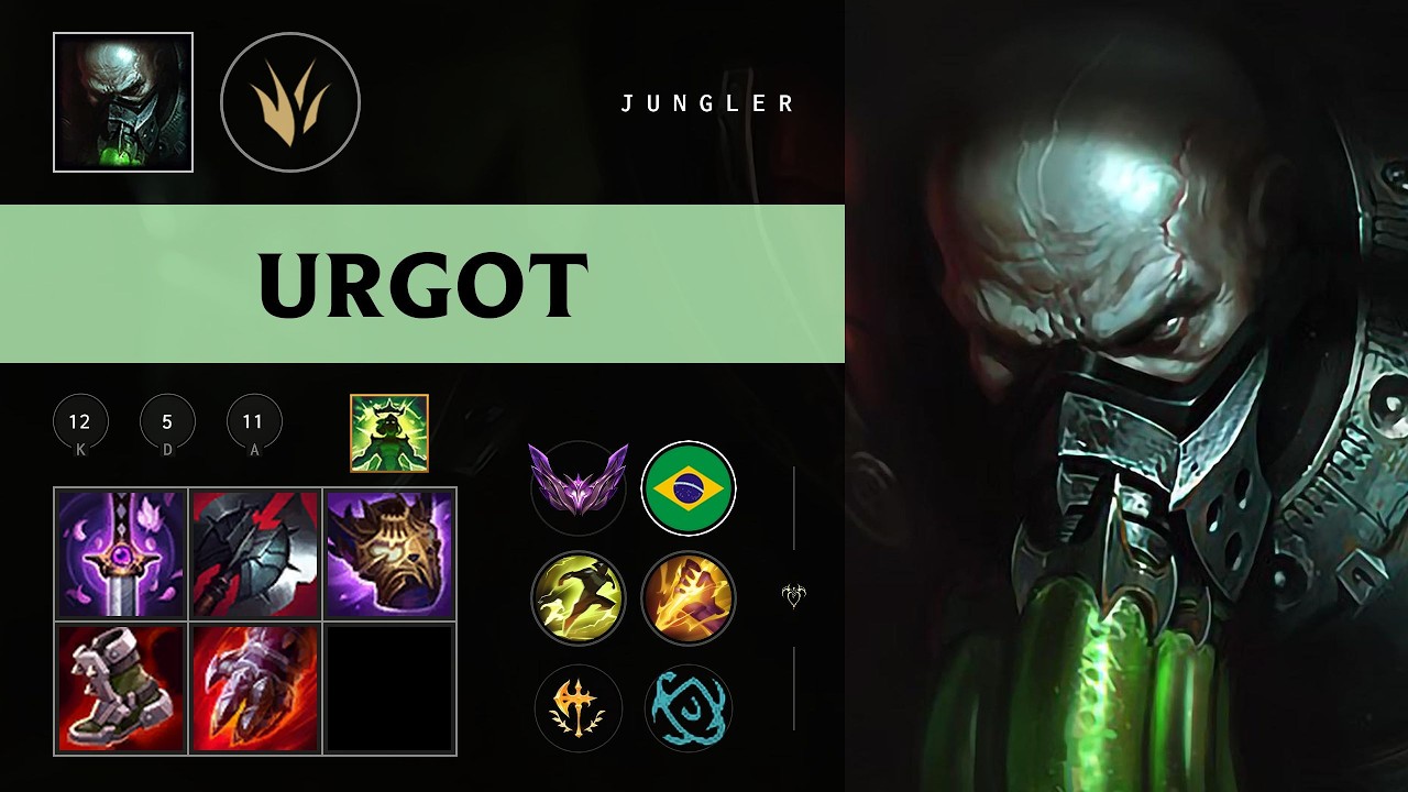 Urgot Jungle vs Lee Sin - BR Master Patch 26.10
