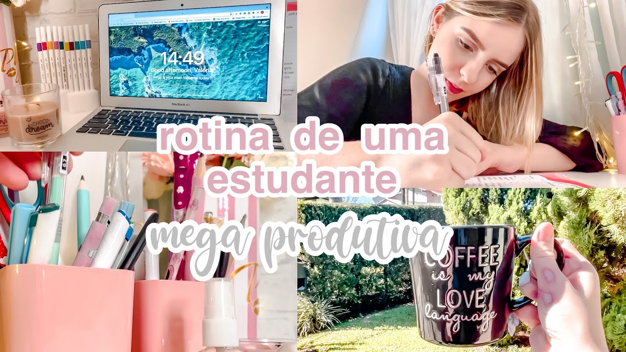 Rotina de uma estudante | estudei mesmo com preguiça + motivação