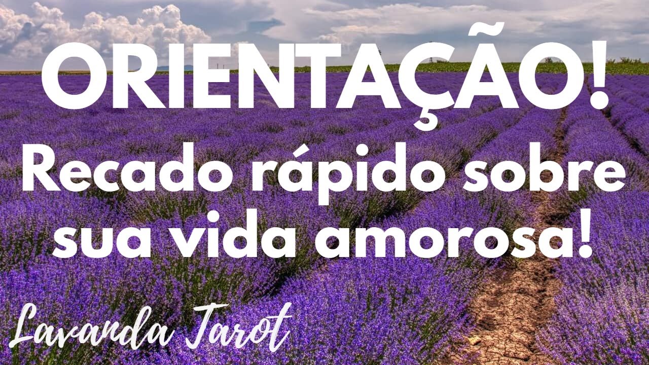#tarot 👀🧐 ORIENTAÇÃO! Recado rápido sobre sua vida amorosa! 🦋💜