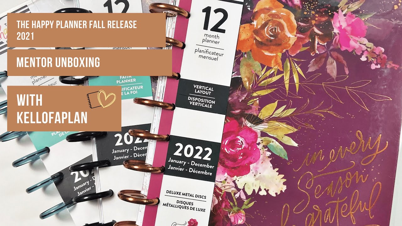 The Happy Planner Fall 2021 Release- Mentor Unboxing