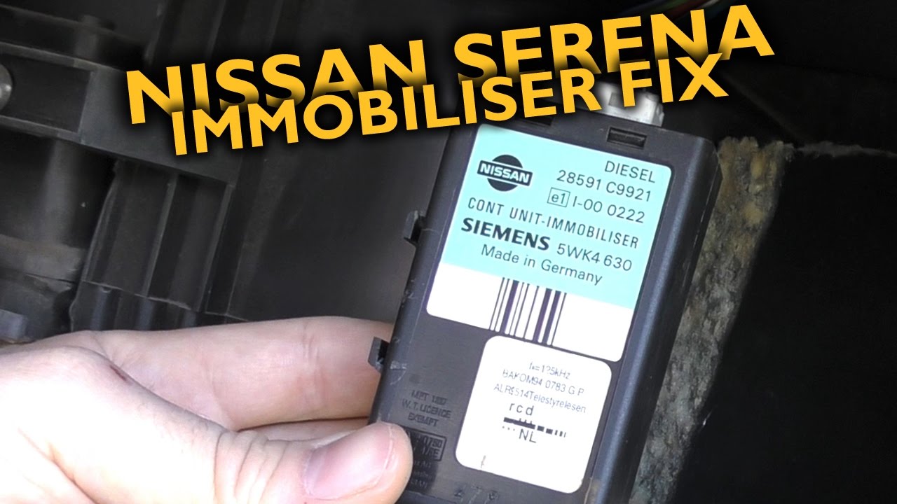 1999 Nissan Serena/Vanette NATS fix (intermittent red LED, no start)