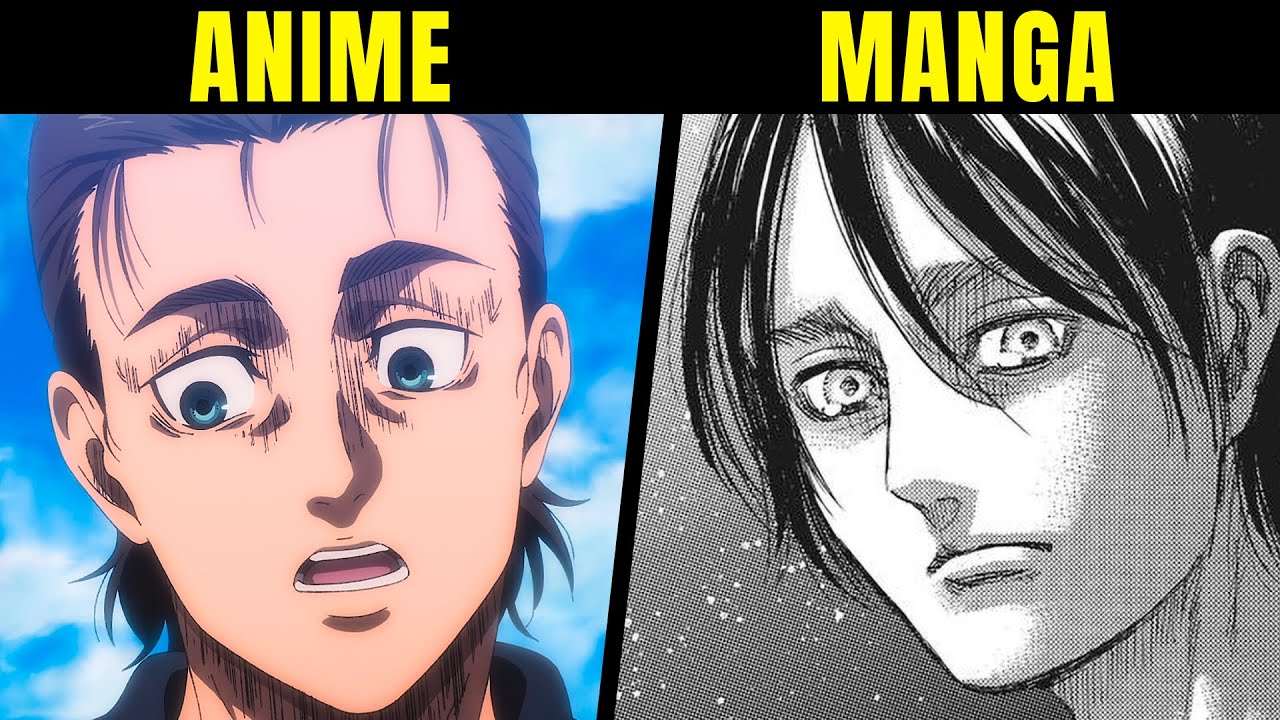 ANIME vs MANGA: Tutte le DIFFERENZE nel FINALE di Attack on Titan 🐚