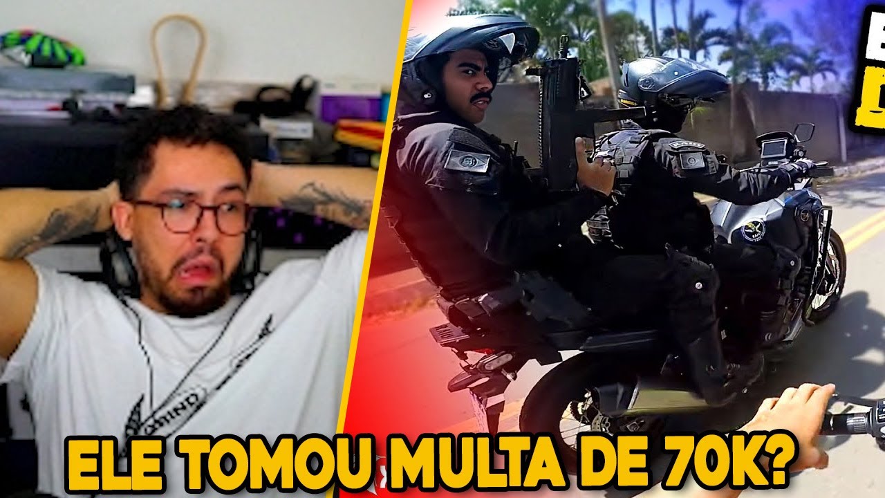 O CARA TOMOU 70K DE MULTA!  | YETZ REACT ENQUADROS DE MOTO