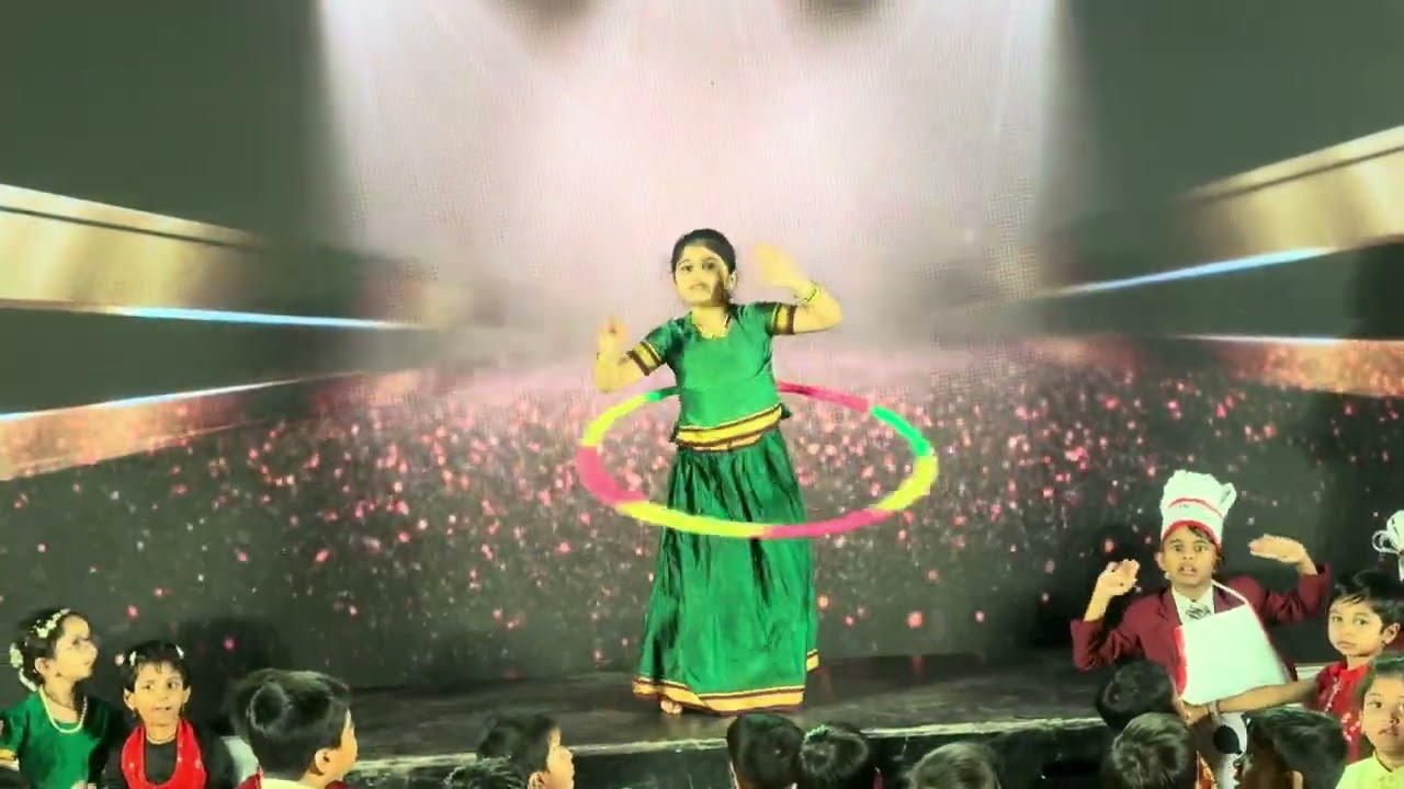 Saloni’s Hula Hoop dance at School Annual Concert