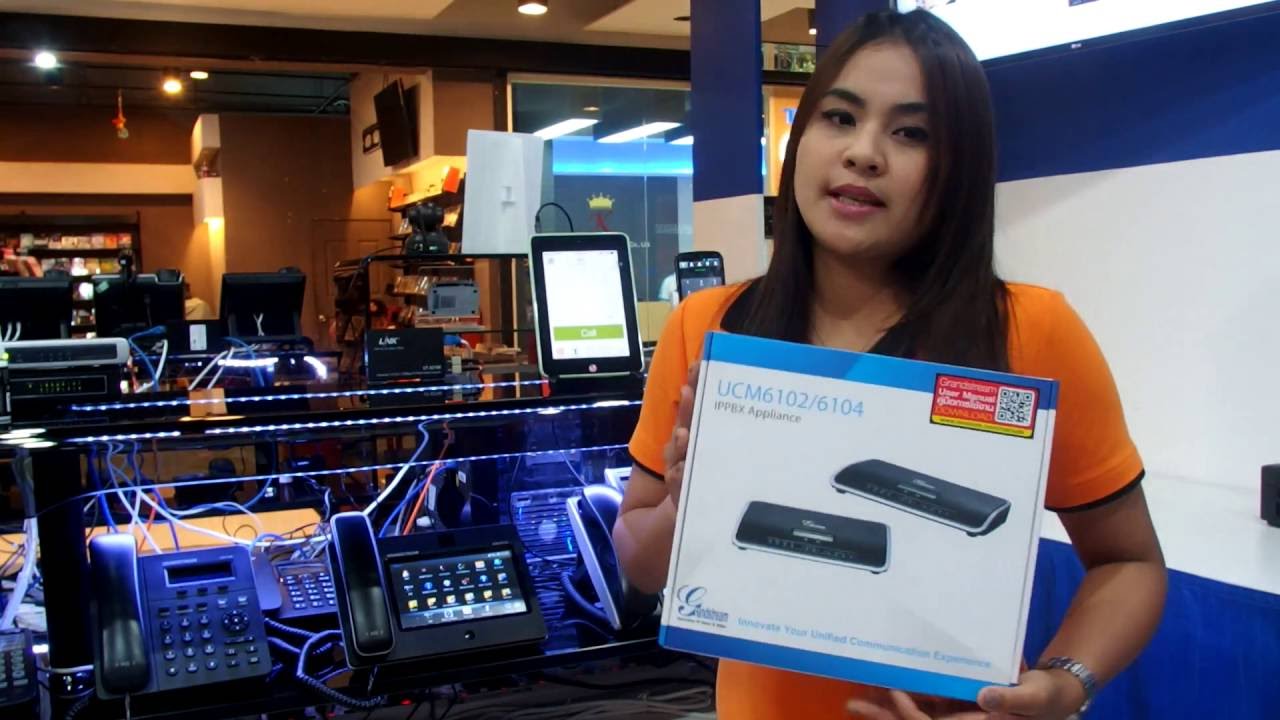 Grandstream UCM6104 ใช้ Smartphone เป็นเบอร์ภายใน จับสัญญาณ WIFI