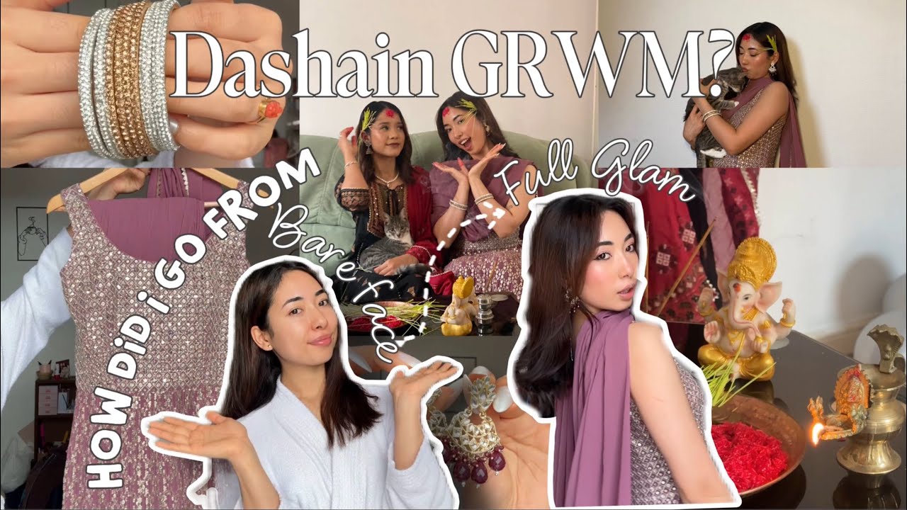 Watch Me Turn Into a Hot Mess While Getting Ready for Dashain