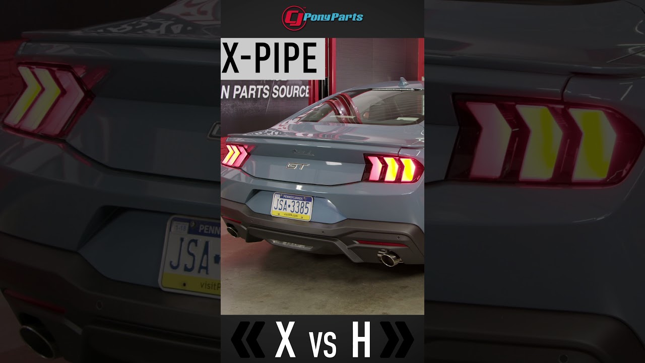 Mustang GT H-pipe vs. X-pipe Sound Comparison! #s650 #mustang #mustangfans