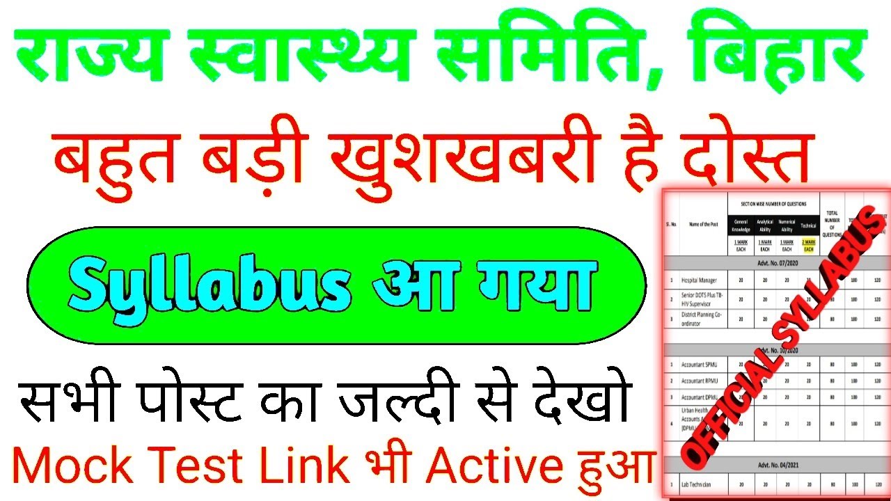 bihar shsb syllabus 2021 | shsb accountant dpmu syllabus 2021 | shsb syllabus 2021 | manu