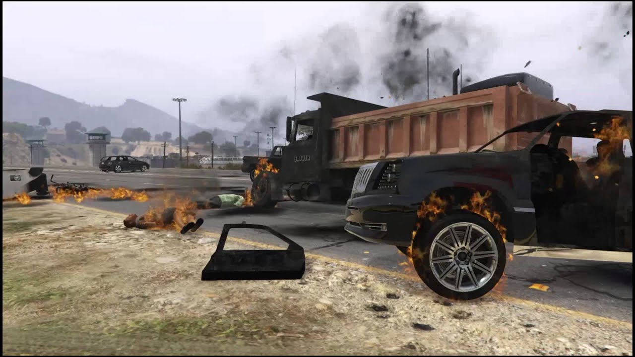 GTA 5 - Serious Ejections. People flying out of their windshields. (Pt. 1)