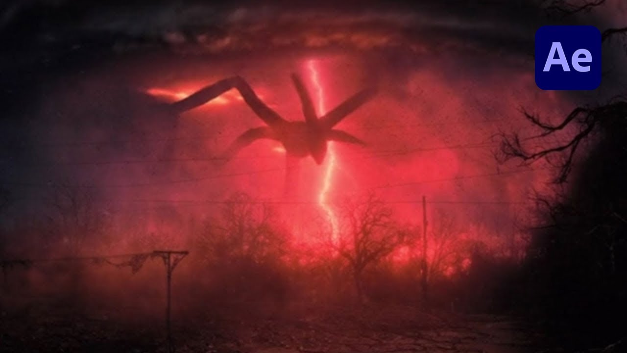 Upside Down Stranger Things Sky Effect in After Effects