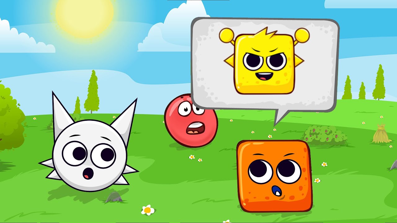 Red Ball 4 | Sprunki Wenda Ball Vs Sprunki Box & Om Nom Boss In Green Hills