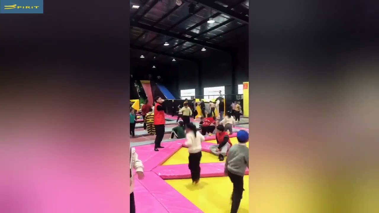 Huge indoor high slide structure playground park trampoline,trampoline prices,Chinese factory