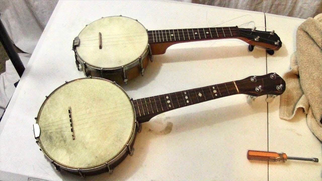 Installing Goat Skins on Vintage Banjo Ukuleles