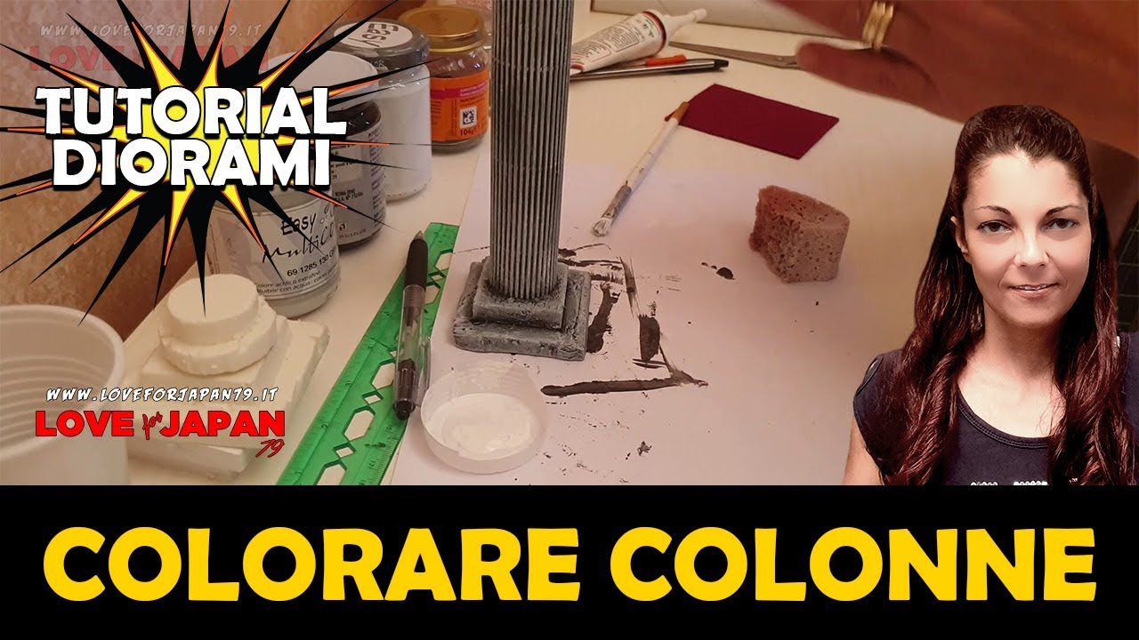 COME COLORARE LE COLONNE - TUTORIAL DIORAMI