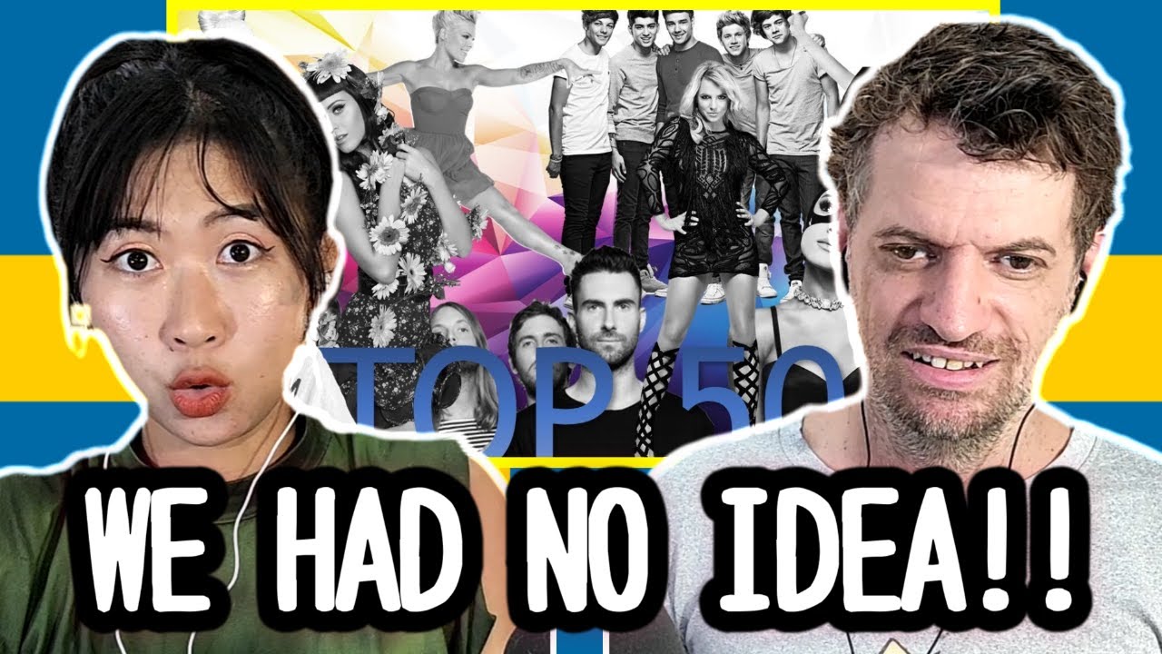 Our REACTION to Top 50 ENGLISH Songs Written by SWEDISH Songwriters & Producers!