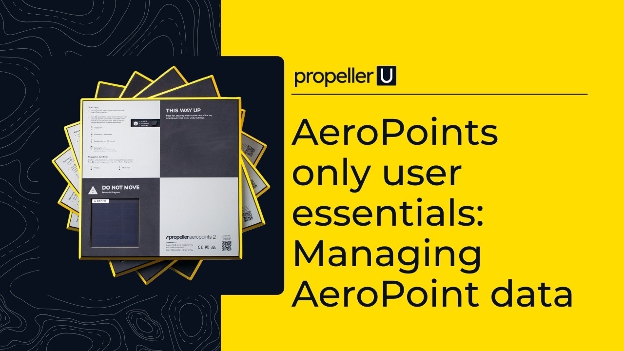 AeroPoints only user essentials: Managing AeroPoint data
