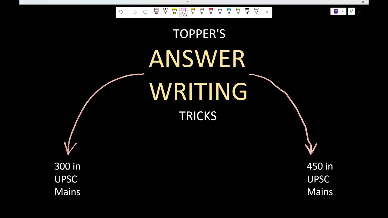 UPSC Topper's Answer Writing Strategy | Score 450+ Marks