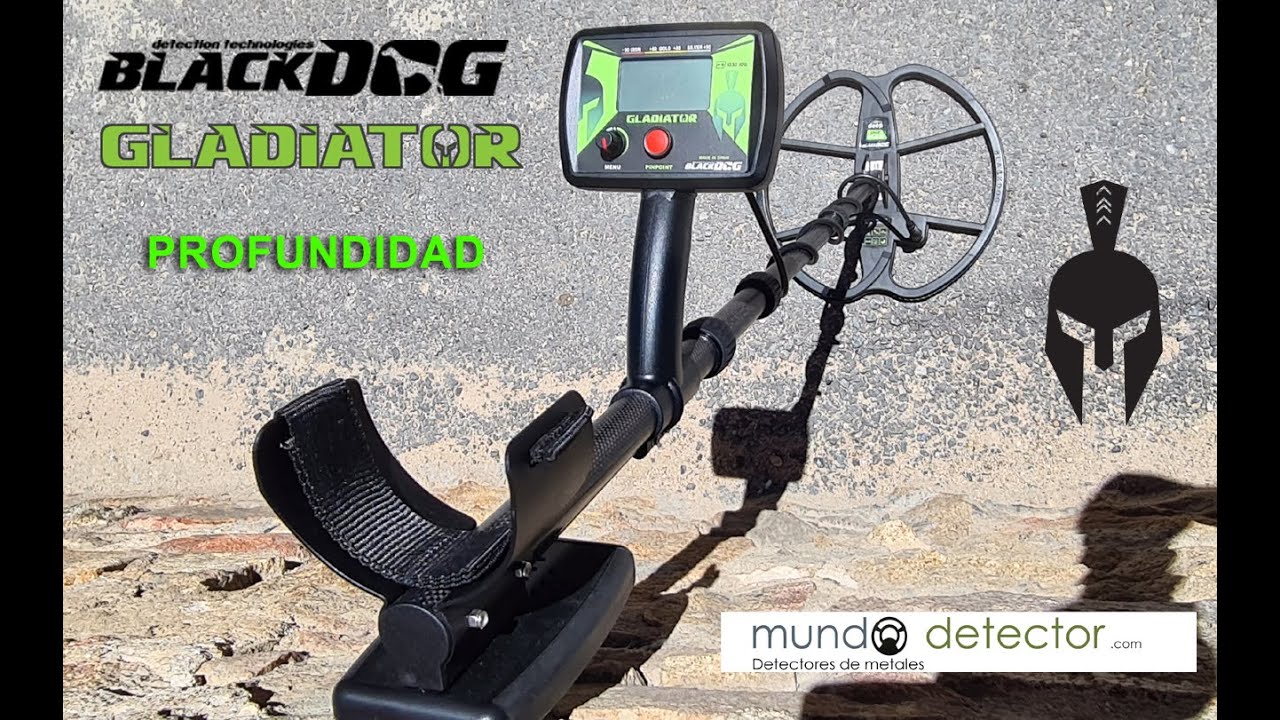 Detector de metales BLACKDOG GLADIATOR - Profundidad