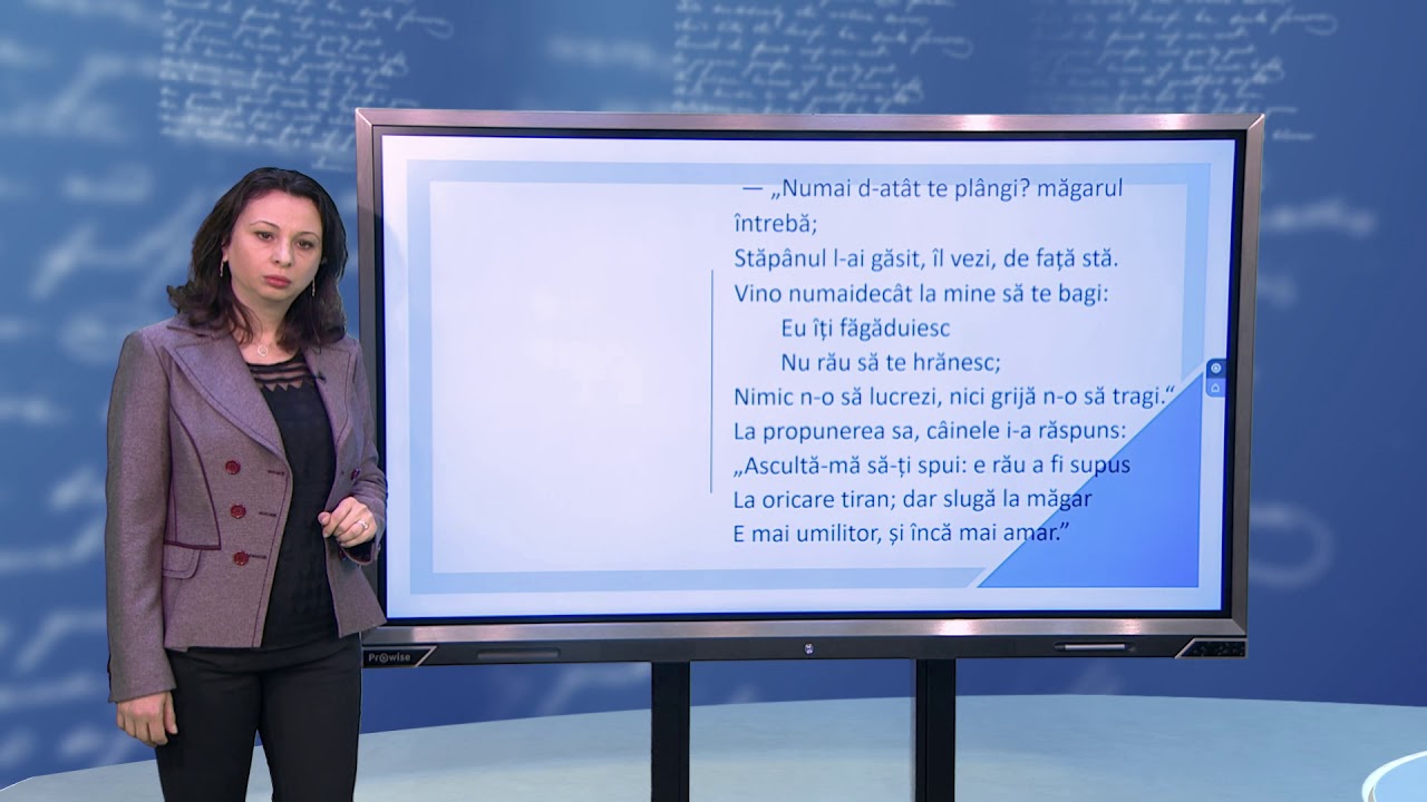 #TeleŞcoala: Limba și literatura română clasa a VIII-a: Fabula (@TVR2)