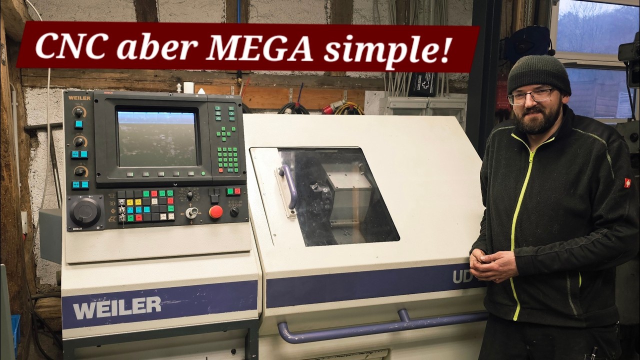 Von der Aufstellung bis zum ersten Werkstück / CNC Drehmaschine Weiler UD 24 im Praxiseinsatz