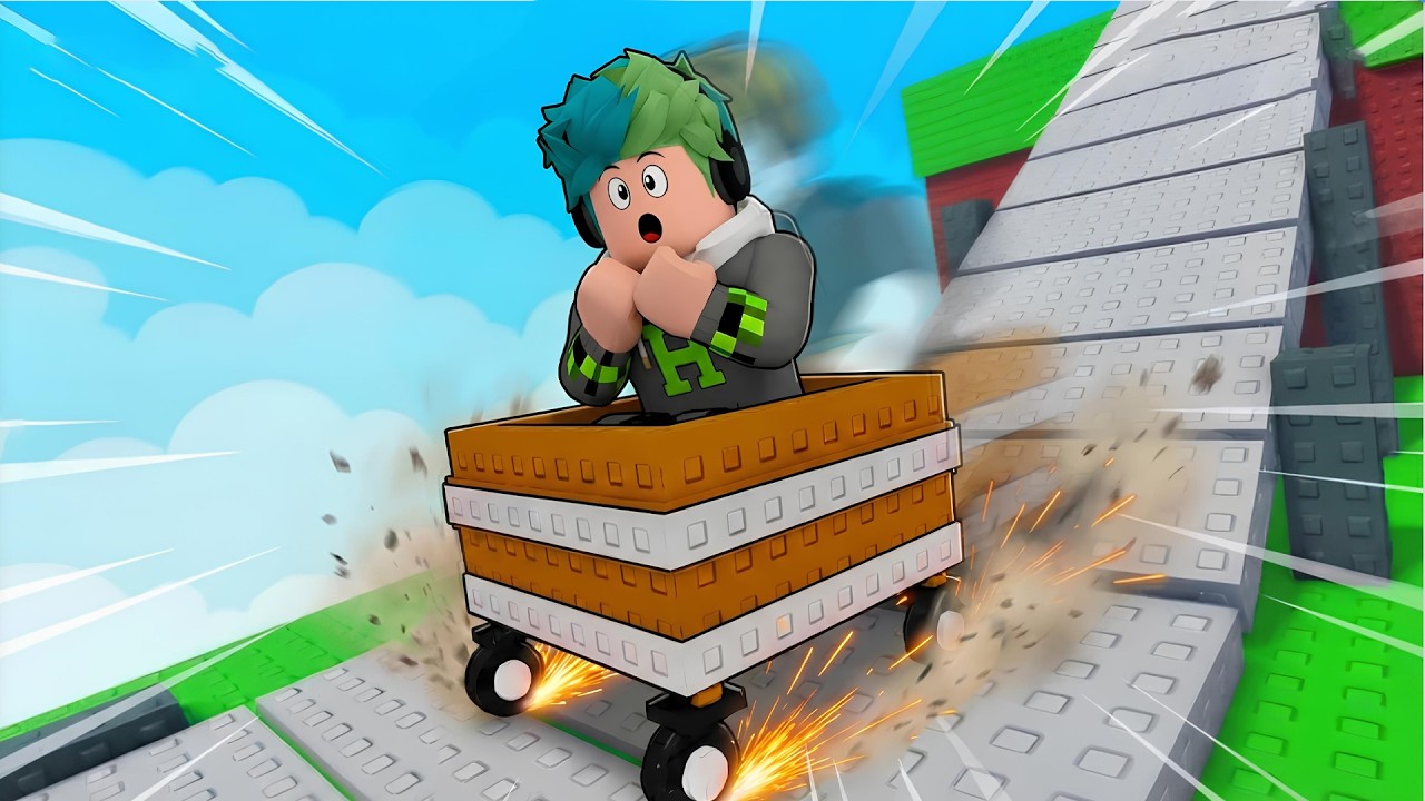 ARABAYLA PARKURLARI TAMAMLADIK | ROBLOX ROLL IN A CART