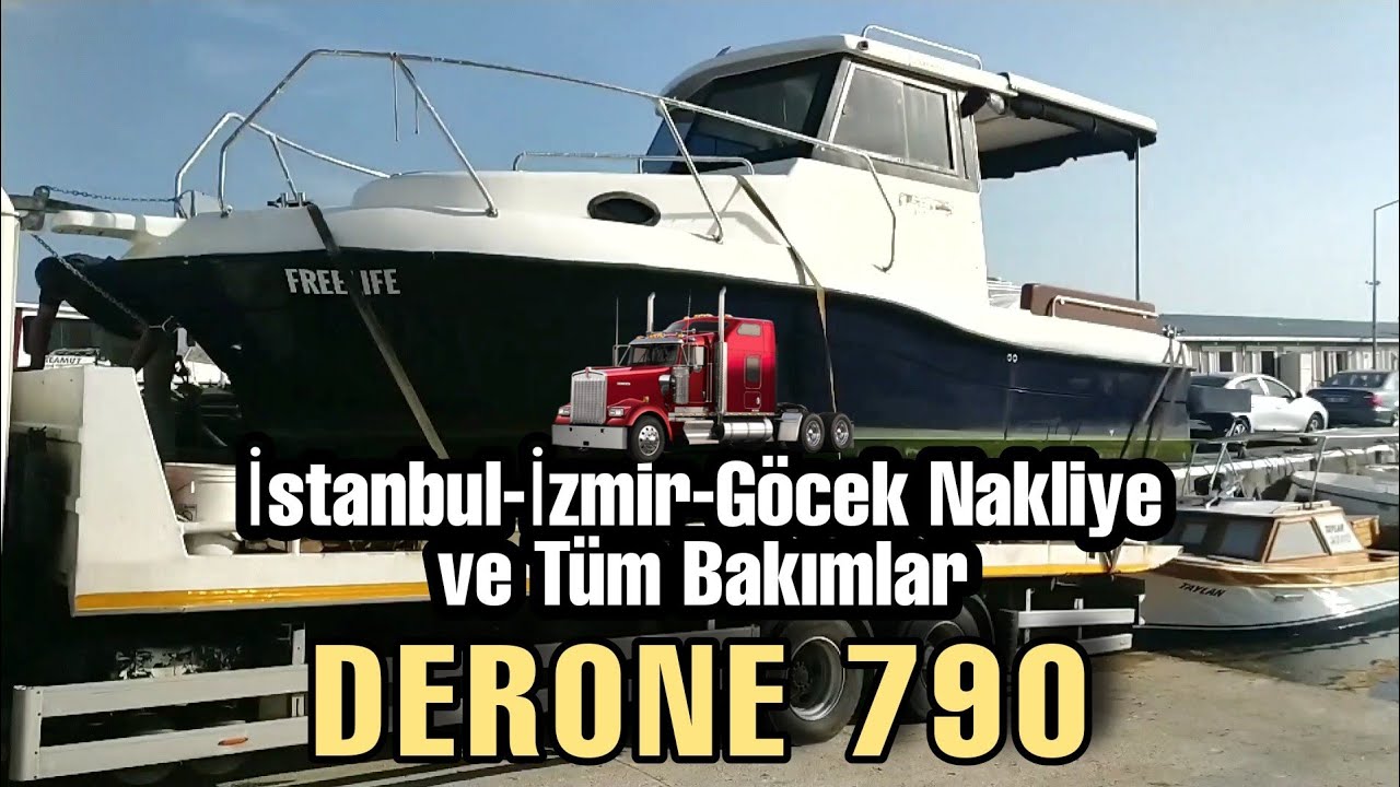 Derone 790 🛠️ Tekne Bakim, G&ouml;cek 🚚 Nakliye ve  💦 Suya iniş (Kutlay Marine)
