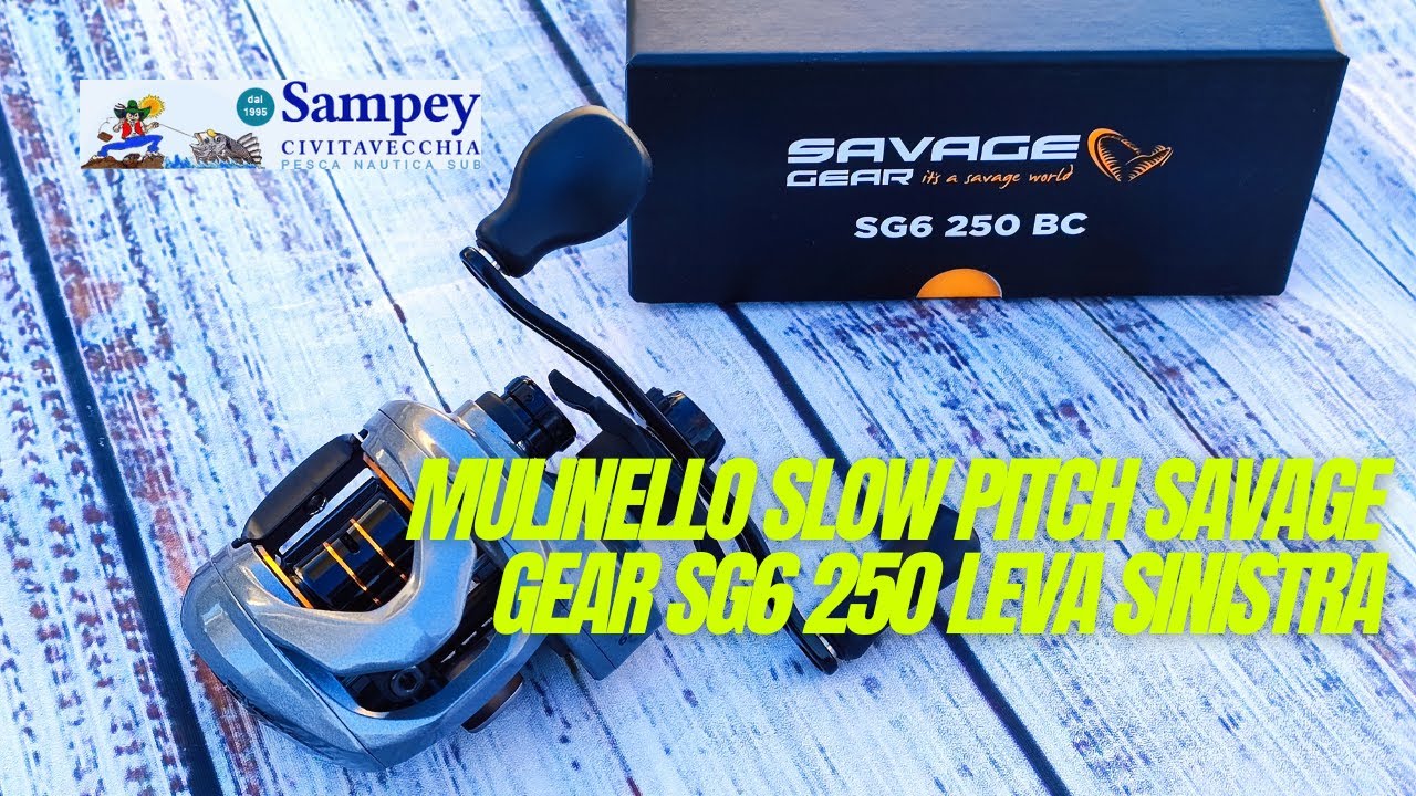 Mulinello Slow Pitch Savage Gear SG6 250 Leva Sinistra