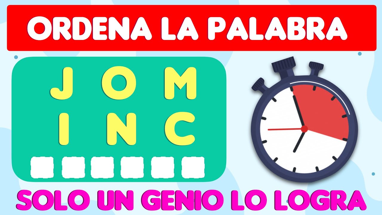 Arma la Palabra 🔥 ¿Podrás armar la palabra? ✅ Juegos Visuales