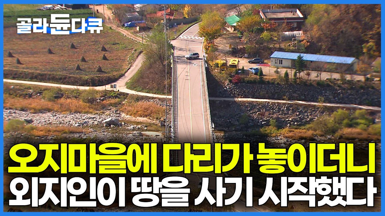 마을 주민들은 다 떠나고 외지인들이 집을 매입하기 시작했다. 터널이 뚫리고 다리가 놓이더니 오지마을에 시작된 변화｜하나뿐인 지구｜#골라듄다큐