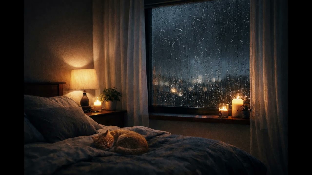 静かに満ちる雨音と空気｜Gently Filling Rain & Air Ambience for Sleep (2 Hours)
