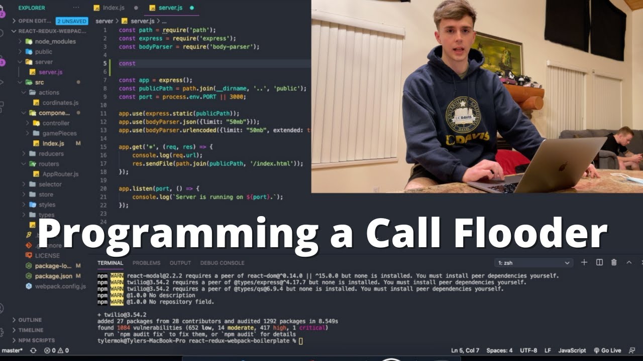 Programming a Call Flooder