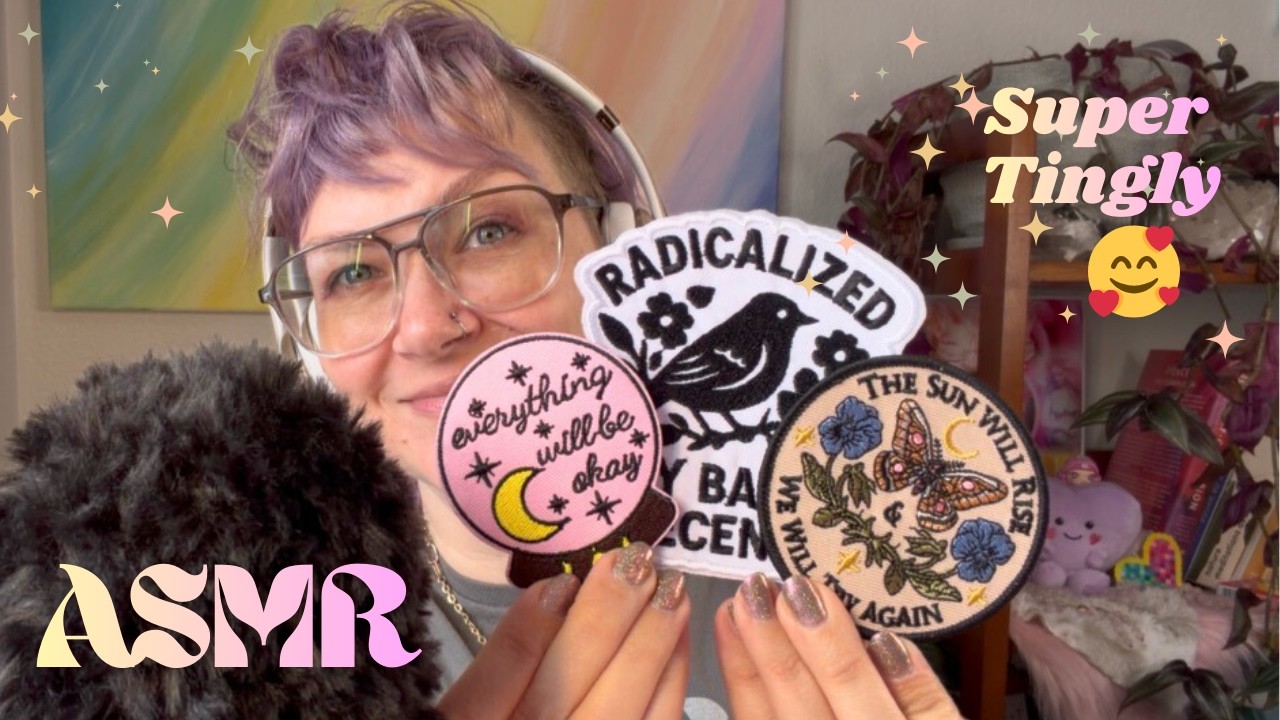 🔮ASMR A Tingly Little Haul of Etsy Patches for Customizing My Jumpsuit 🖤