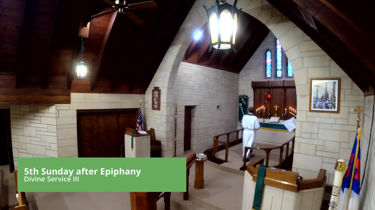 5th Sunday after Epiphany; 2/8/26