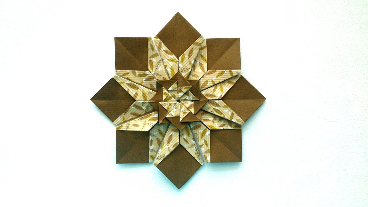 Origami Decor tutorial - Origami Mandala (Vagner Alves)