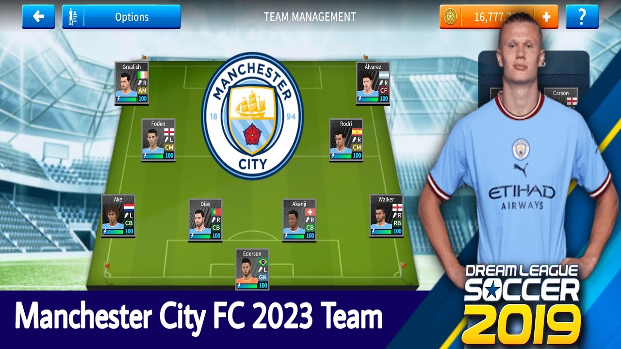DLS 19 Manchester City FC Team 2023 | Dream League Soccer 2019