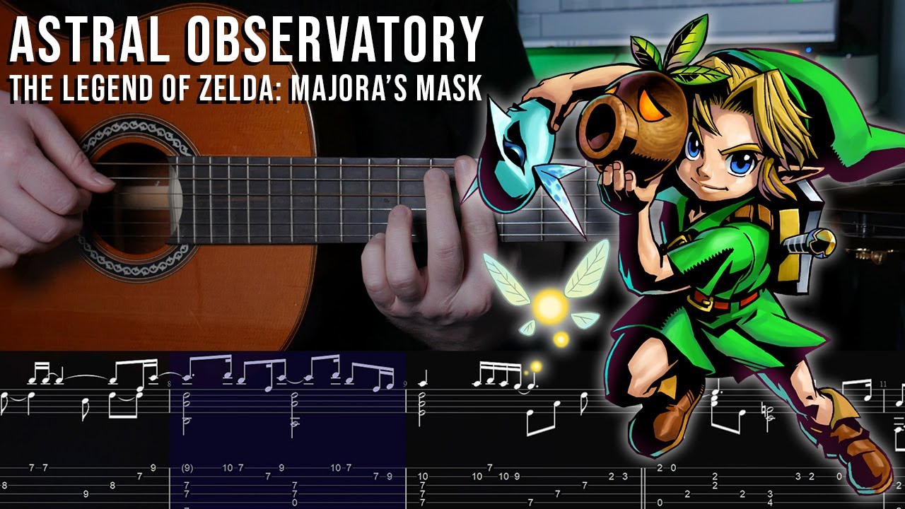 Astral Observatory - The Legend of Zelda: Majora's Mask - Fingerstyle Guitar Tutorial + TAB