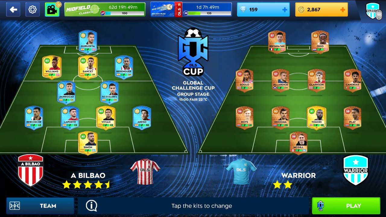 DLS 25 Global Match Day 02 | Android Gameplay | 