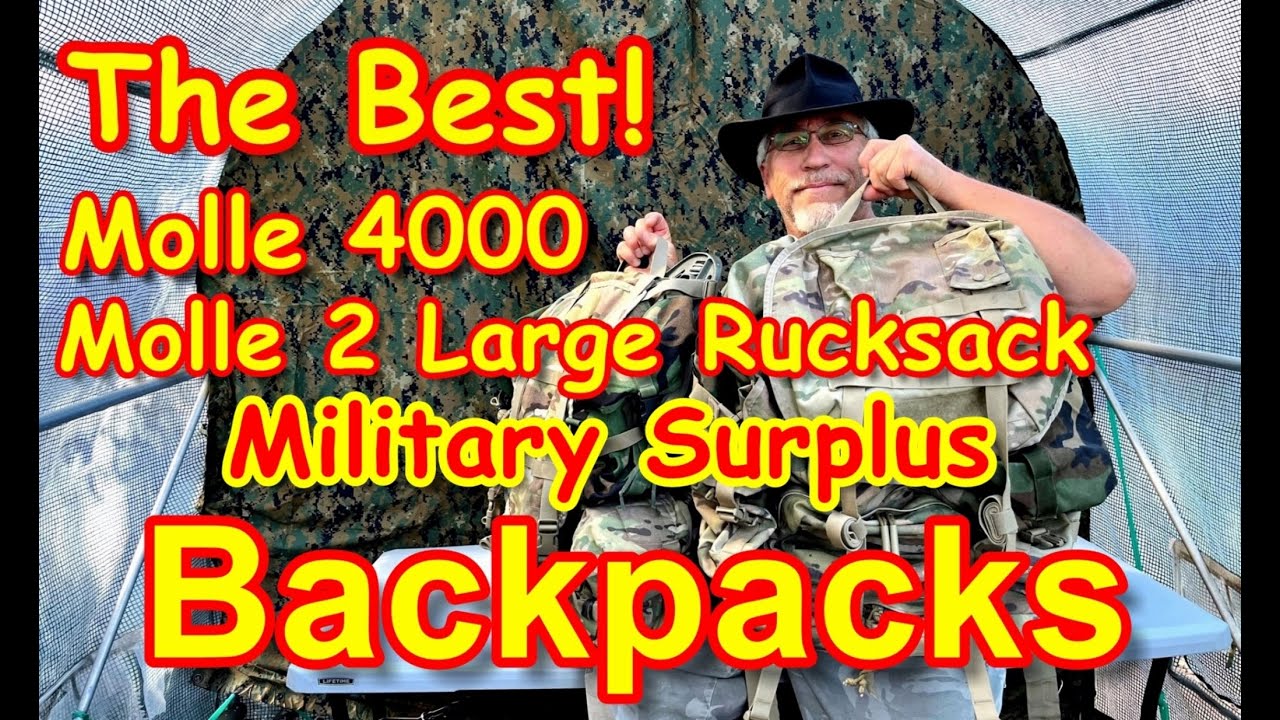 Best Backpacks Molle 4000 & Molle 2 Large Rucksack for Survival , Adventure, Camping, BOBs, SHTF