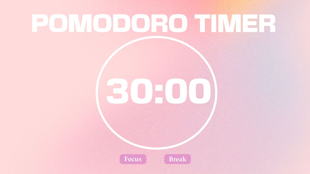 2 Hours of Uninterrupted Focus | Rain, Music & Pomodoro Timer 🌧️