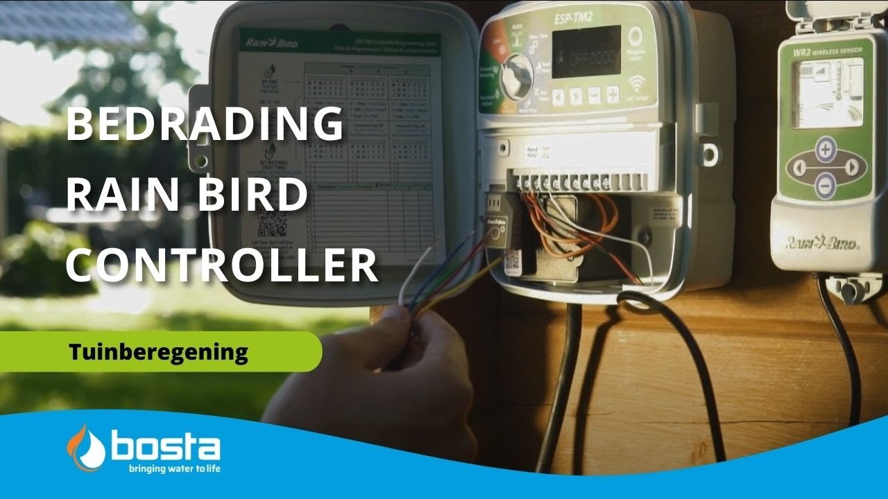 Bedrading van de Rain Bird Controller