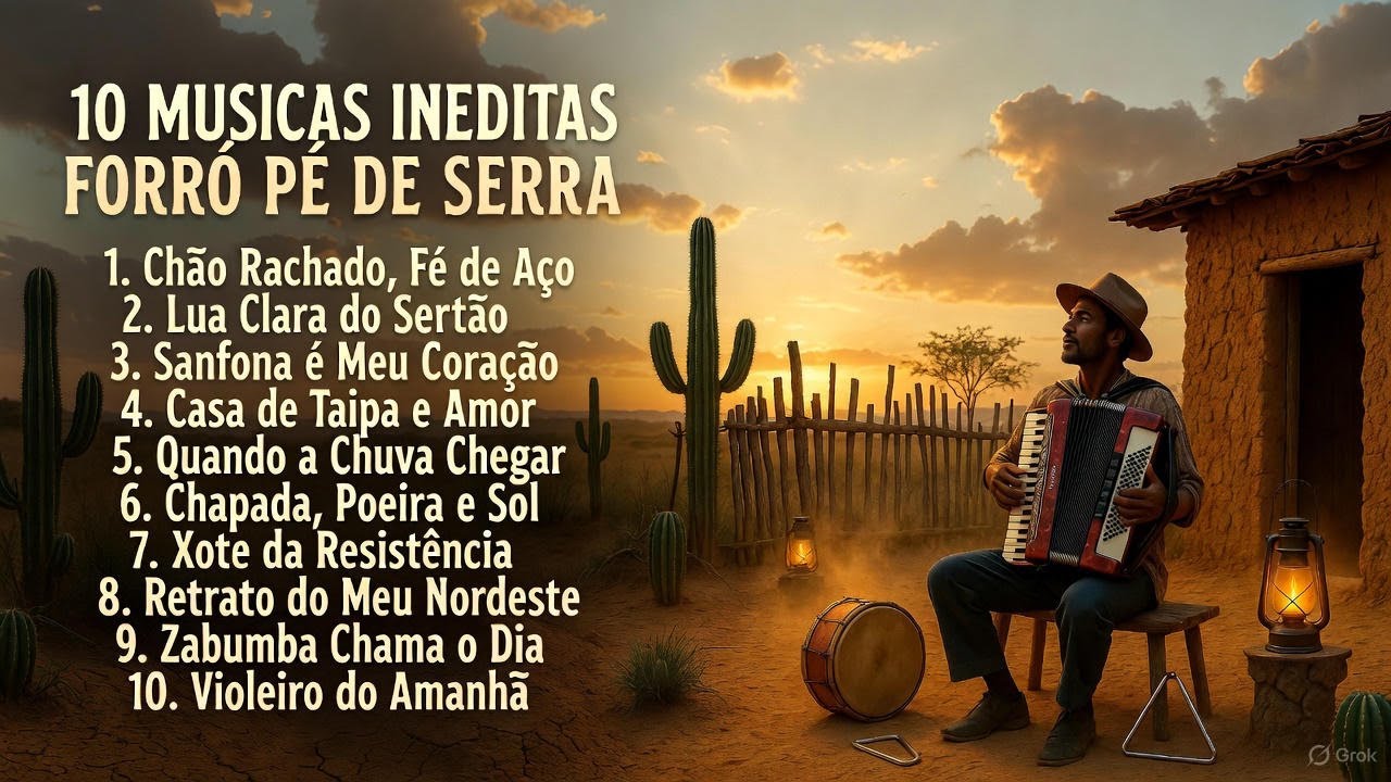 MUSICA DE FORRO PE DE SERRA SAO 10 INEDITAS PARA VC CURTIR