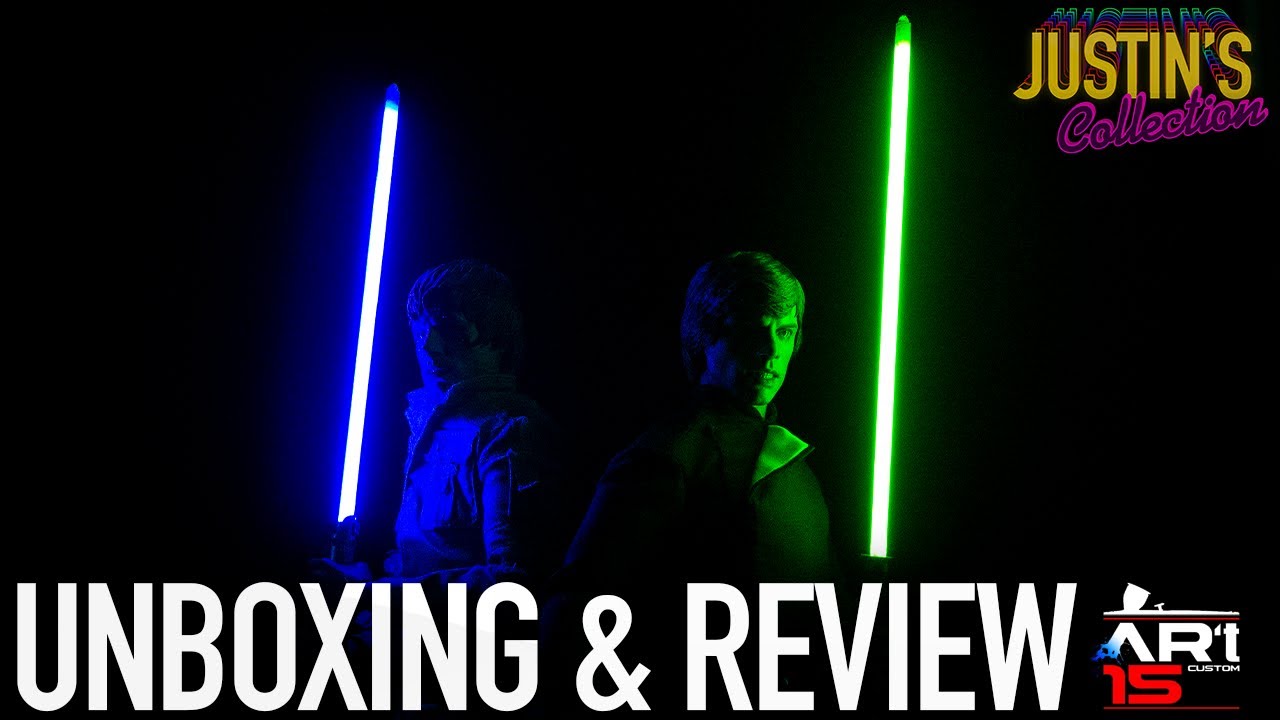 Star Wars Lightsabers CCFL Custom 1/6 Art15 Sabers Unboxing & Review