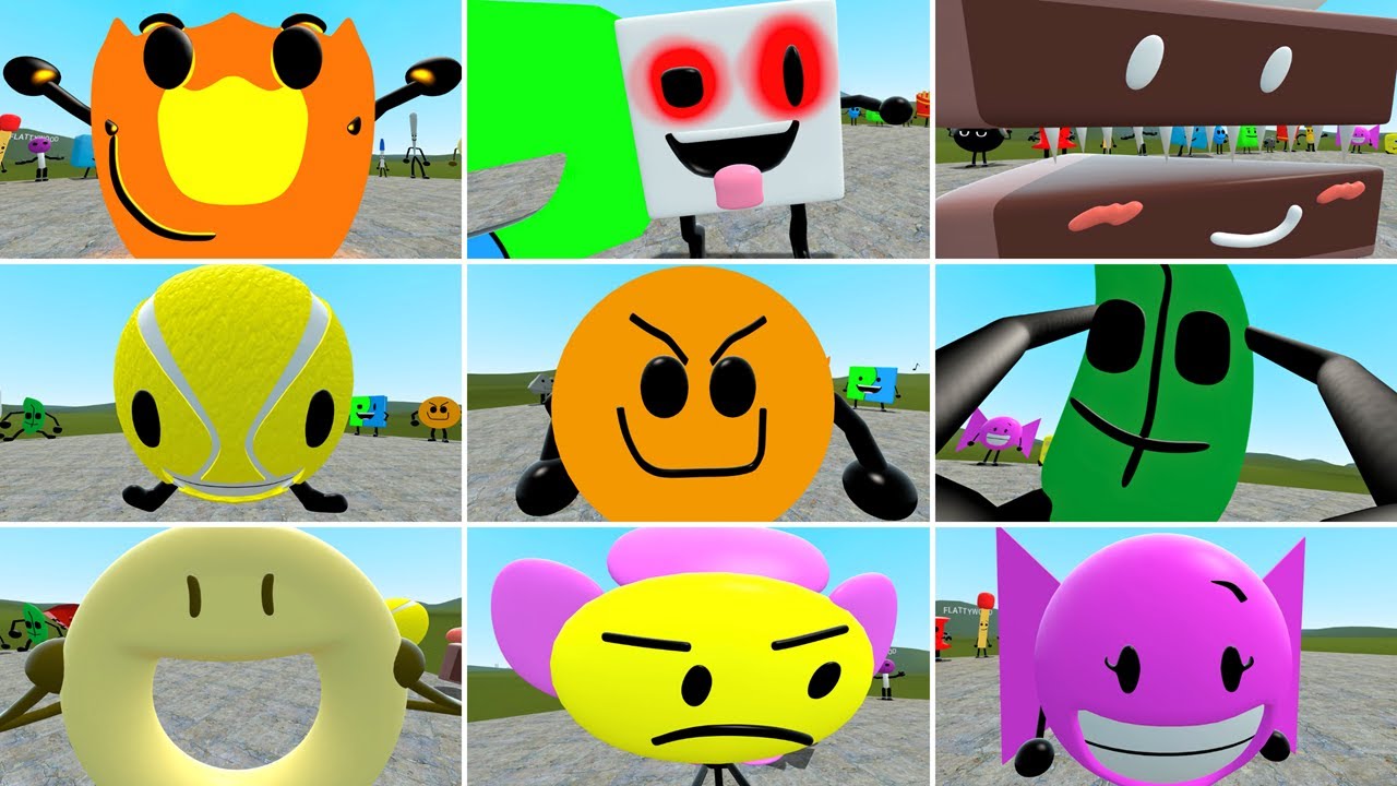 Jumpscare Of All Battle For Dream Island 3D Memes Nextbot In Garry's Mod