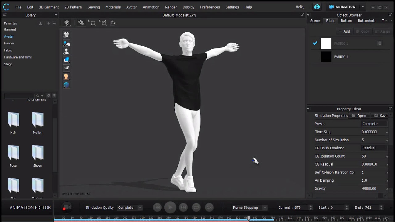 MIXAMO ANIMATION-CLO 3D